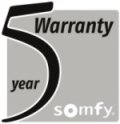 Somfy 5 year warranty