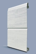 LTE 40 M Ribbed single skin sectional woodgrain finish