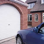 roller garage doors in arched openings
