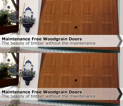 Maintenance Free Woodgrain Doors