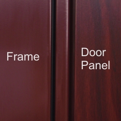 Hormann Decograin Rosewood frame and door panel