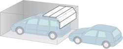 Sectional doors offer space saving benefits to offer more storage and parking space