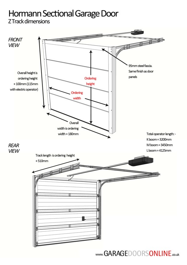 Minimalist Garage Door Panel Height with Electrical Design