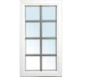 Novoferm square leaded clear or frosted window option