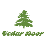 Cedar up and over garage doors