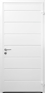 carteck centre ribbed personnel door