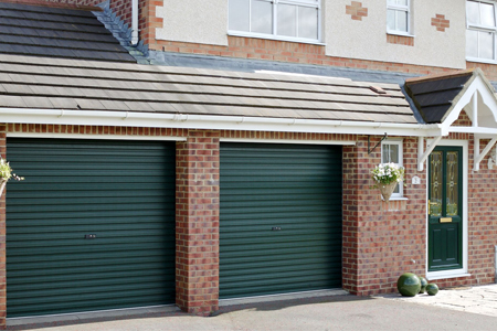 Gliderol roller shutter garage doors pair