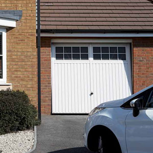 Hormann steel up and over garage door