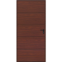 Horizontal Decograin Pedestrian door