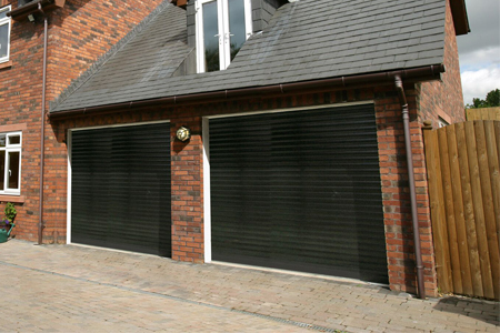 Roller shutter garage door