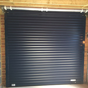 roller door with no hood internal installation