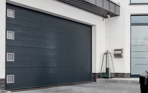 Carteck Sectional door with Square Windows