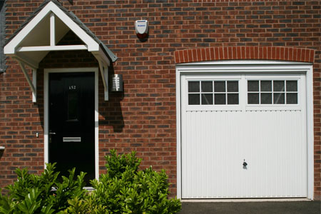 Garador steel up and over garage door with windows