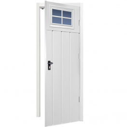 Medium Rib Vertical with Windows Personnel Door