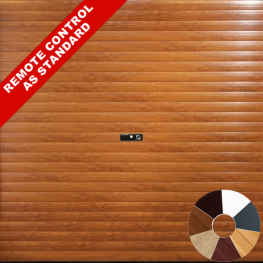 Gliderol Manual Roller Door with Full Hood - Laminate Woodgrain Finish (7 Colour Options)