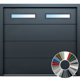 Carteck Ribbed with Horizontal Narrow Rectangle Windows (39 Colour Options)