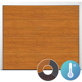 Hormann LPU67 L Ribbed Decograin (3 Colour Options) Thermo