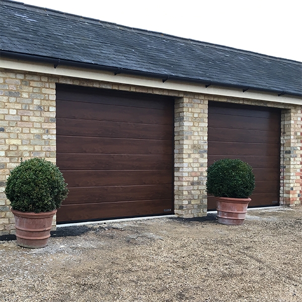 Hormann Steel Sectional Z Track Door Lpu67 M Hormann Lpu67 M Ribbed Decograin Thermo Sectional Door Garage Steel