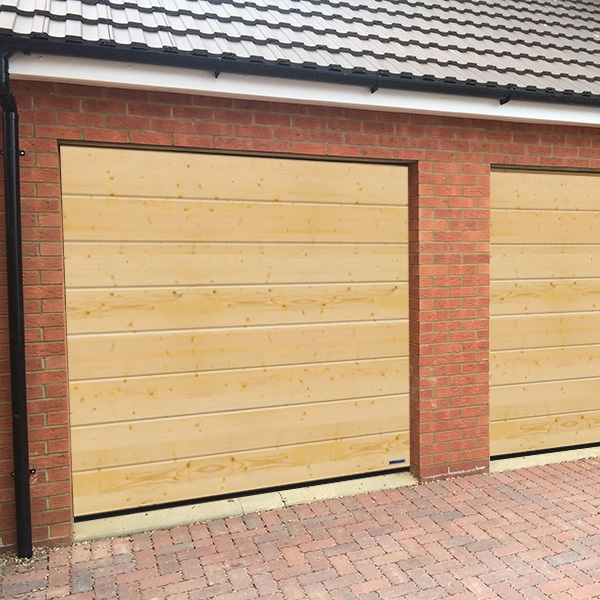 Hormann TimberNordicPine Sectional N Track Sectional Door Hormann