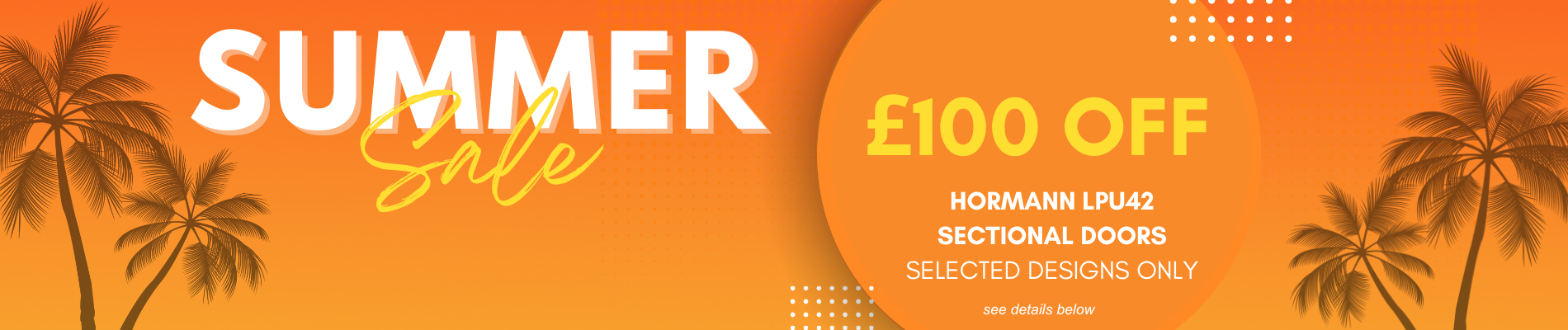 £100 off selected Hormann LPU42 Sectional Doors
