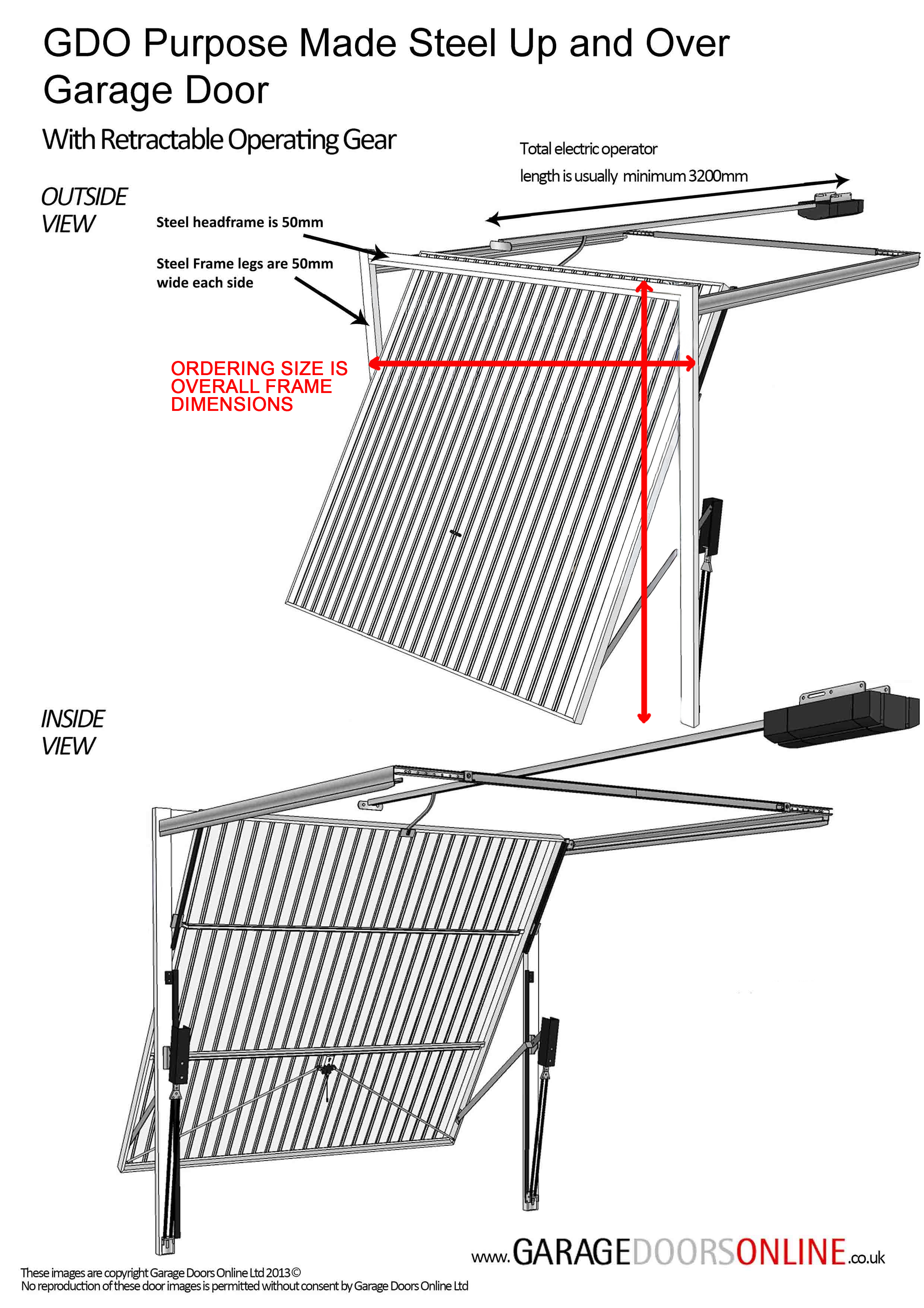 Tracked measuring diagram