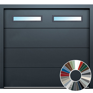 Carteck Sectional with Vertical Narrow Rectangle Windows