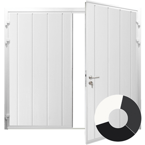 Reigate finish double skinned door in white