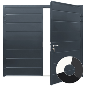 Streatham double skinned hinged door in anthracite