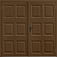Georgian Side Hinged door in Terra Brown