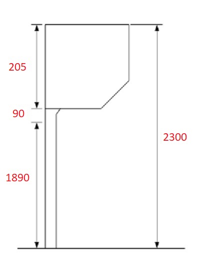 SWS Compact Curtain hangdown