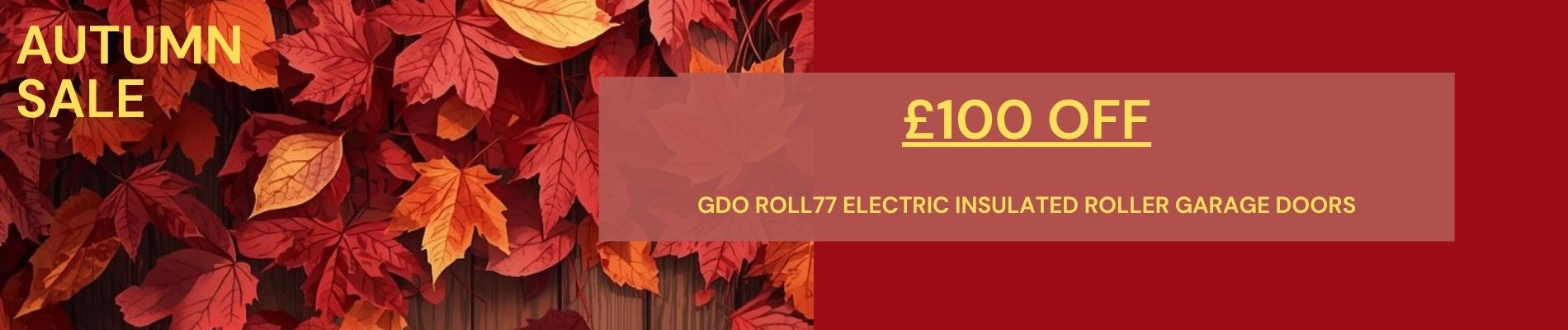 Extra £100 Off GDO ROLL77 Electric Insulated Roller Doors