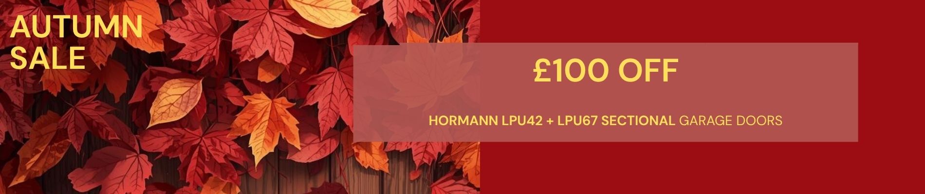 £100 Off  Hormann Sectional Doors