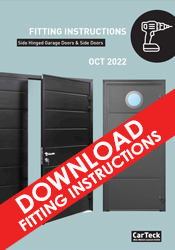 Carteck Fitting Instructions for side hinged garage and side doors