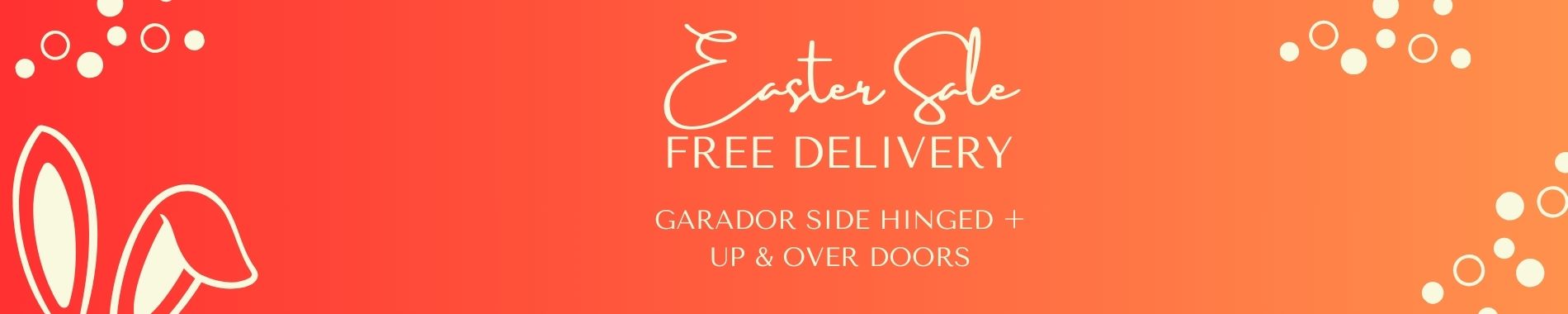 Free delivery on Garador side hinged and up and over garage doors