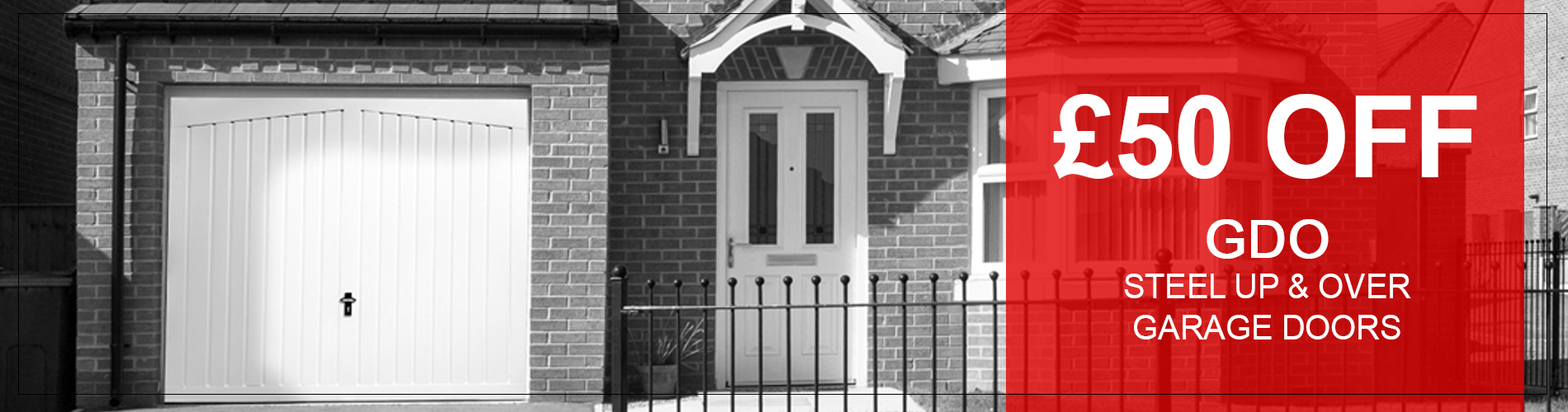 Extra &pound;50 Off GDO Single Skin Steel Up and Over Doors