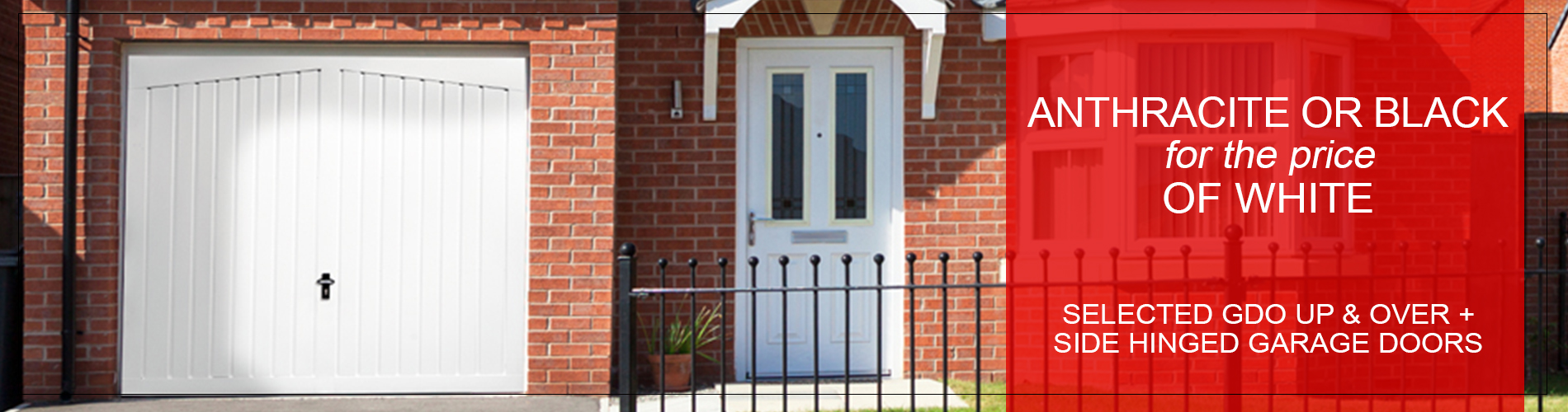 Special Offer - anthracite or black for the price of white for GDO up and over doors