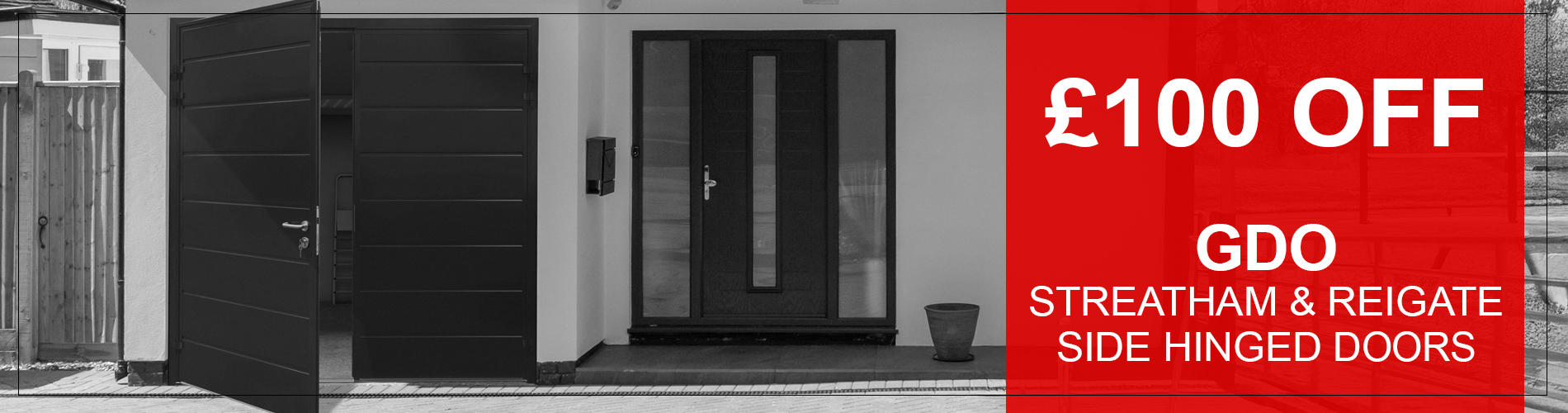 £100 off GDO Streatham and Reigate Side Hinged Doors