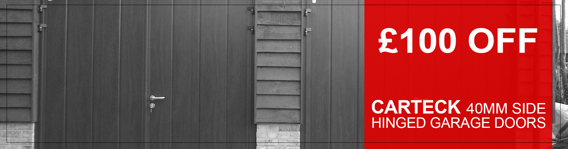 £100 off Carteck 40mm Insulated Side Hinged Doors