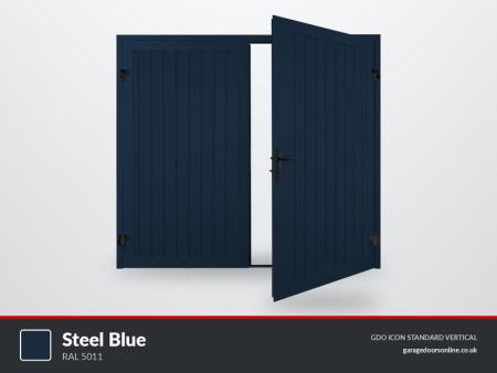 GDO Icon Side Hinged Steel Blue