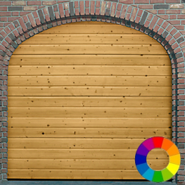 Hormann LTH 42 S Ribbed Nordic Pine (9 Colour Options)