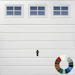 GDO Classic Mid Horizontal Rib with Windows (32 Colour Options)