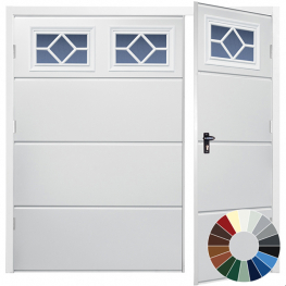 GDO Classic Wide Rib Horizontal with Windows (32 Colour Options)