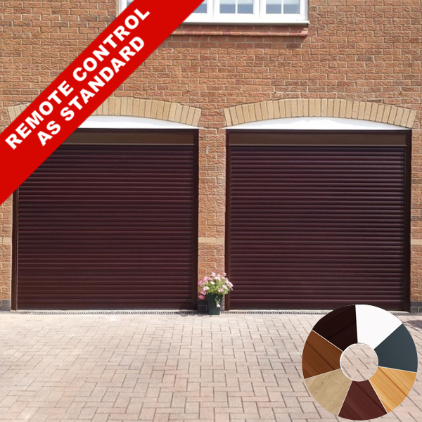 Gliderol Roller Door with No Hood Laminate Woodgrain Finish (7 Colour