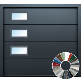 Carteck Ribbed with Vertically Positioned Rectangle Windows (39 Colour Options)