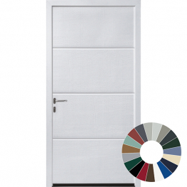 Hormann NT60 L Ribbed Horizontal Woodgrain (14 Colour Options)