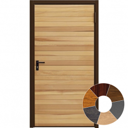 Garador Horizontal Cedar Personnel Door (6 Colour Options)