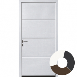 Hormann NT60 L Ribbed Horizontal Sandgrain  (3 Colour Options)