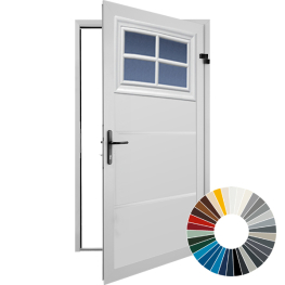 GDO Icon Wide Rib Horizontal with Windows Personnel Door (32 Colour Options)