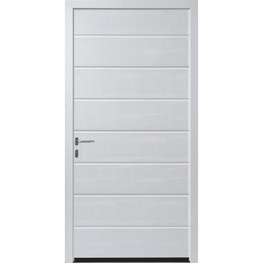 Hormann NT60 M Ribbed Horizontal Sandgrain (White)