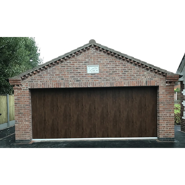Ryterna Midrib Slick Wood Standard, Wooden Side Sliding Garage Doors